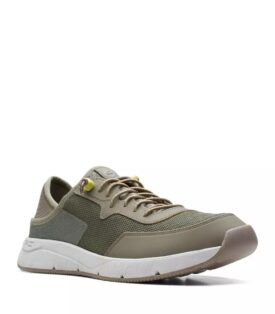 CLARKS Davis Low Olive Combi sneakers