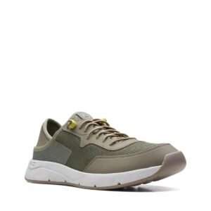 CLARKS Davis Low Olive Combi sneakers