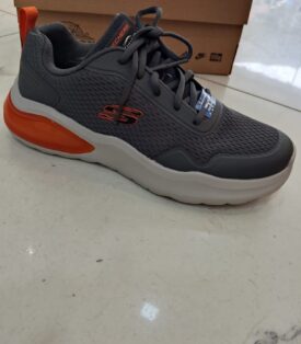 Skechers Air Cushioning Citro Gray/Orange Athletic Shoe