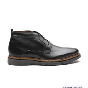 Clarks bayhill mid black smooth leather