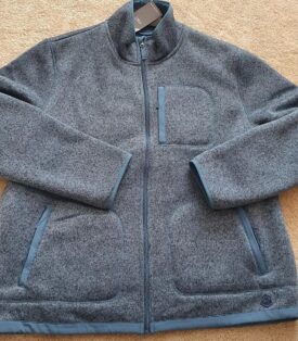 M&S Recycled Fleece Blue Zip Up Jacket