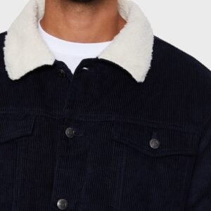 Threadbare 'Philip' Borg Collar Cord Jacket