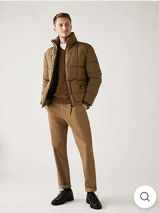 Screenshot_20250520-160858 M&S Puffer Jacket Thermowarmth Khaki