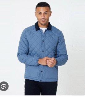 Studio Quilted Jacket Blue Men’s