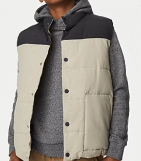 M&S stormwear Borg lined padded gilet