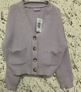 Boxy wool cardigan