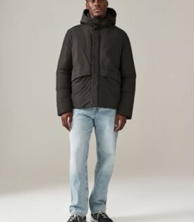 NEXT Brown Hooded Shower Resistant Padded Coat