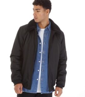 Onfire Mens Bomber Jacket Black