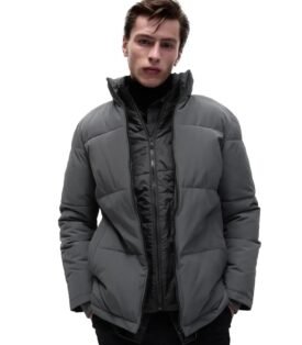 M&S Double Collar Puffer Jacket