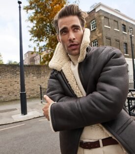 M&S COLLECTION Faux Leather Aviator Jacket