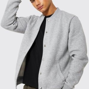 boohooMAN Vince Men's Knit Bomber jacket
