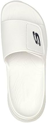 Skechers Men's White Sneaker, White Synthetic, - Image 2