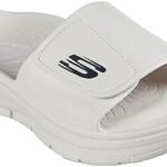 Skechers Men's White Sneaker, White Synthetic,