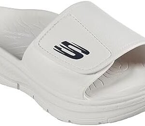 Skechers Men's White Sneaker, White Synthetic,