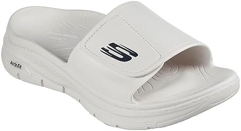 Skechers Men's White Sneaker, White Synthetic,