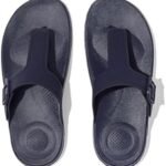 FitFlop Navy Iqushion Adjustable Buckle Flip-Flops