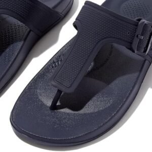 FitFlop Navy Iqushion Adjustable Buckle Flip-Flops