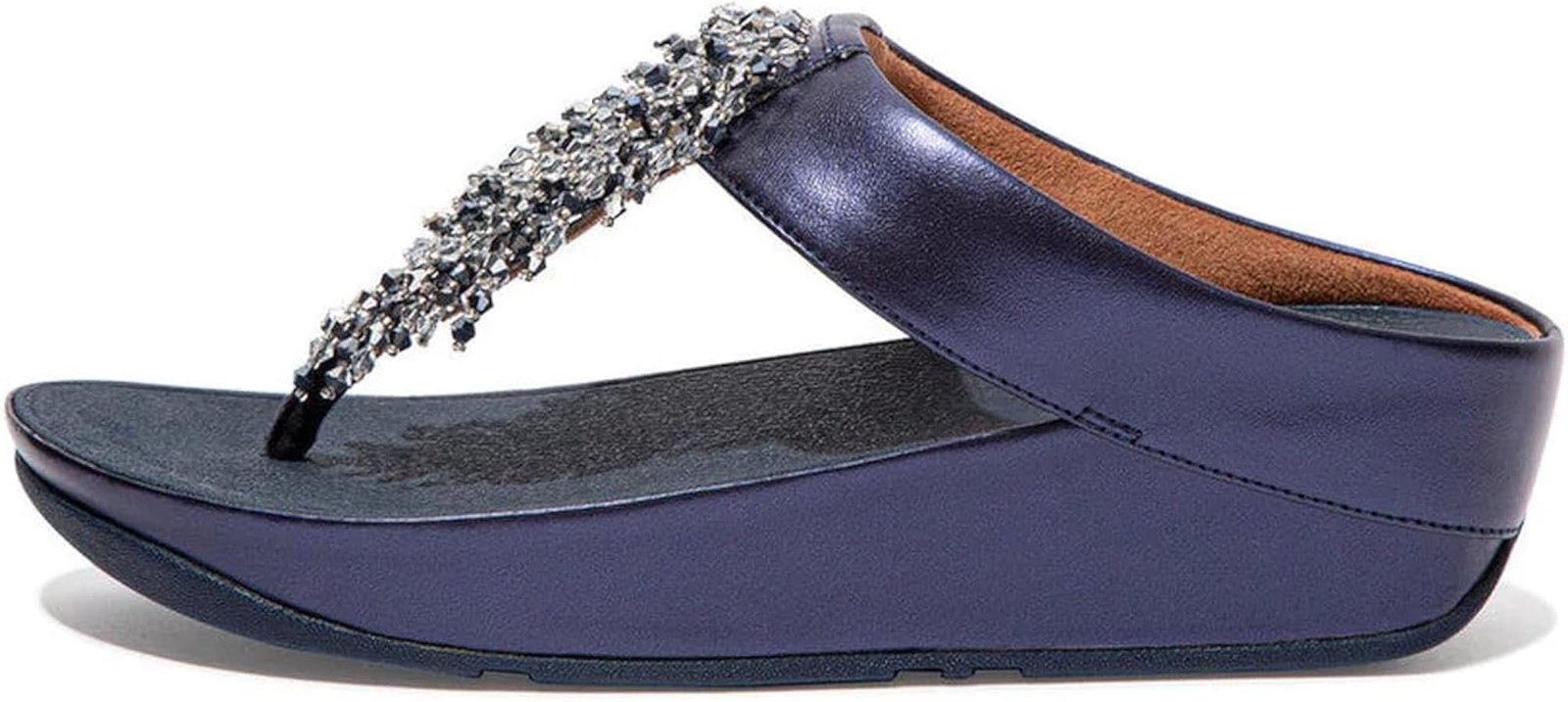 Fitflop Women's Rumba Beaded Toe-Post Sandal Midnight Navy - Image 4