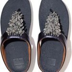 Fitflop Women's Rumba Beaded Toe-Post Sandal Midnight Navy