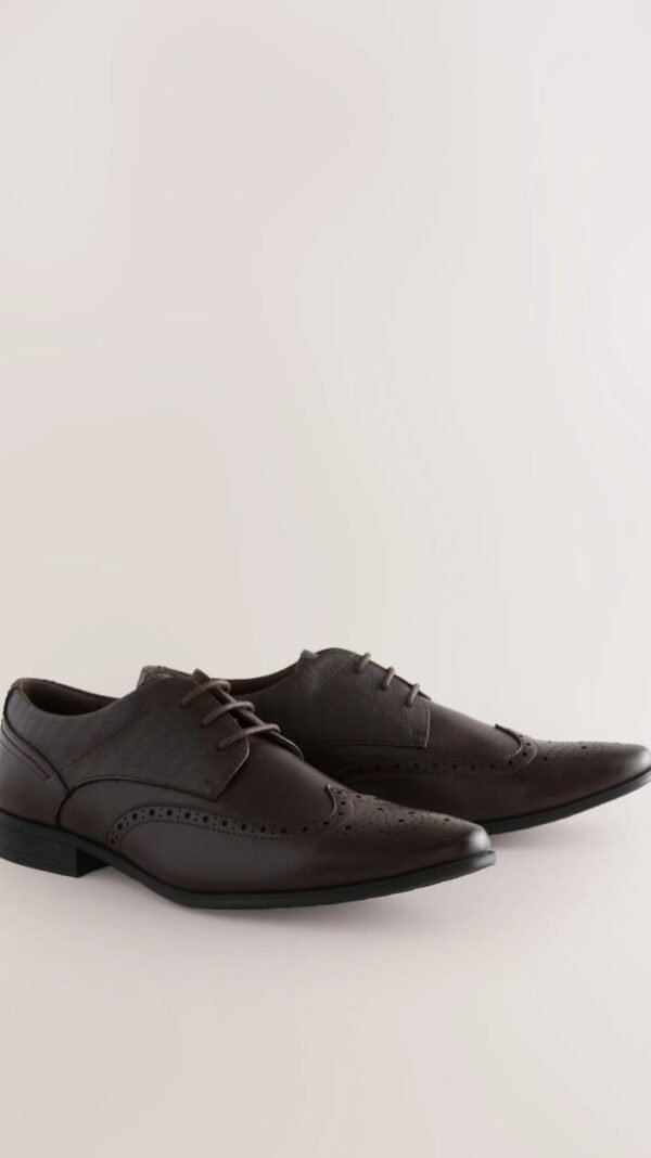 Next brown brogue shoes - Image 2