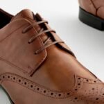 Next Tan brown brogue shoes
