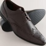 Next brown brogue shoes