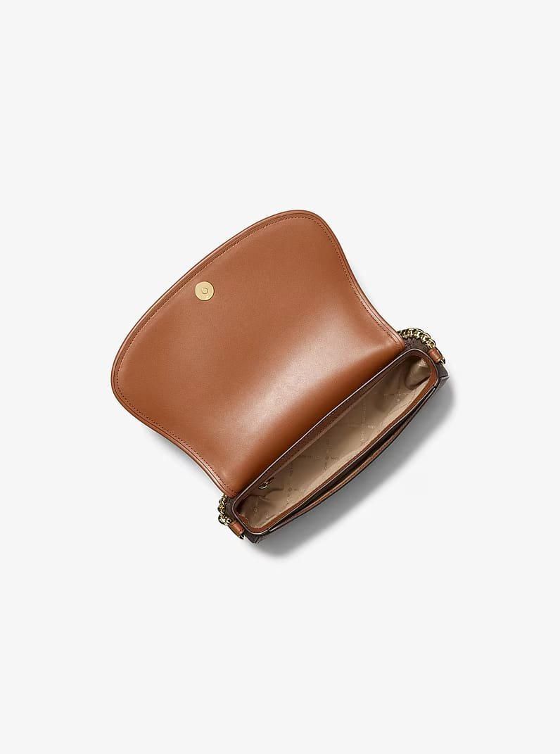 Mila Medium Signature Logo Messenger Bag - Image 4
