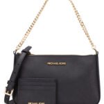 Michael Kors Giftable Boxed Items Jet Set Travel Medium Pouchette with Card Holder Black