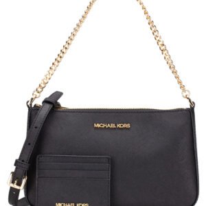 Michael Kors Giftable Boxed Items Jet Set Travel Medium Pouchette with Card Holder Black