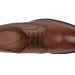 Clarks Gilman Lace Mens Wide Leather Lace-Up Shoes