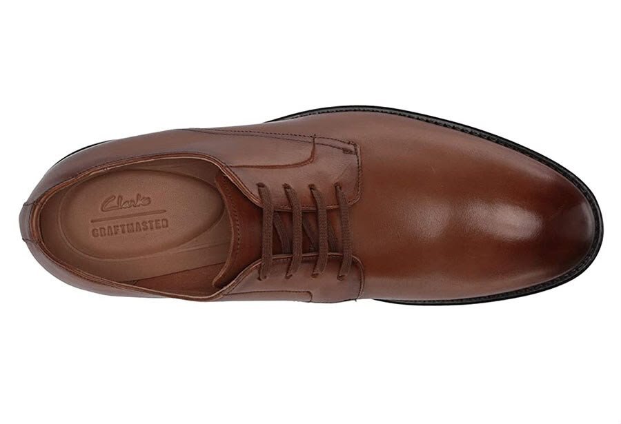 Clarks Gilman Lace Mens Wide Leather Lace-Up Shoes - Image 6
