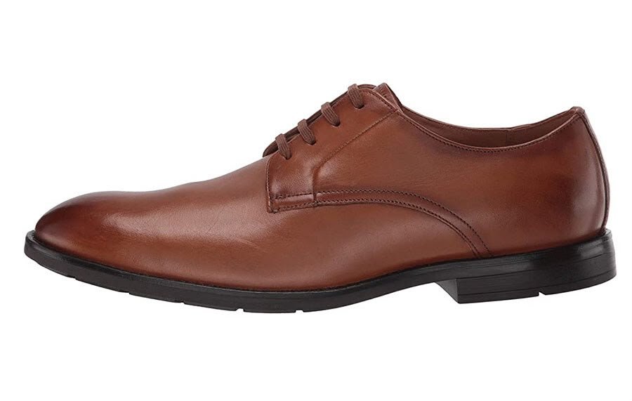 Clarks Gilman Lace Mens Wide Leather Lace-Up Shoes - Image 2