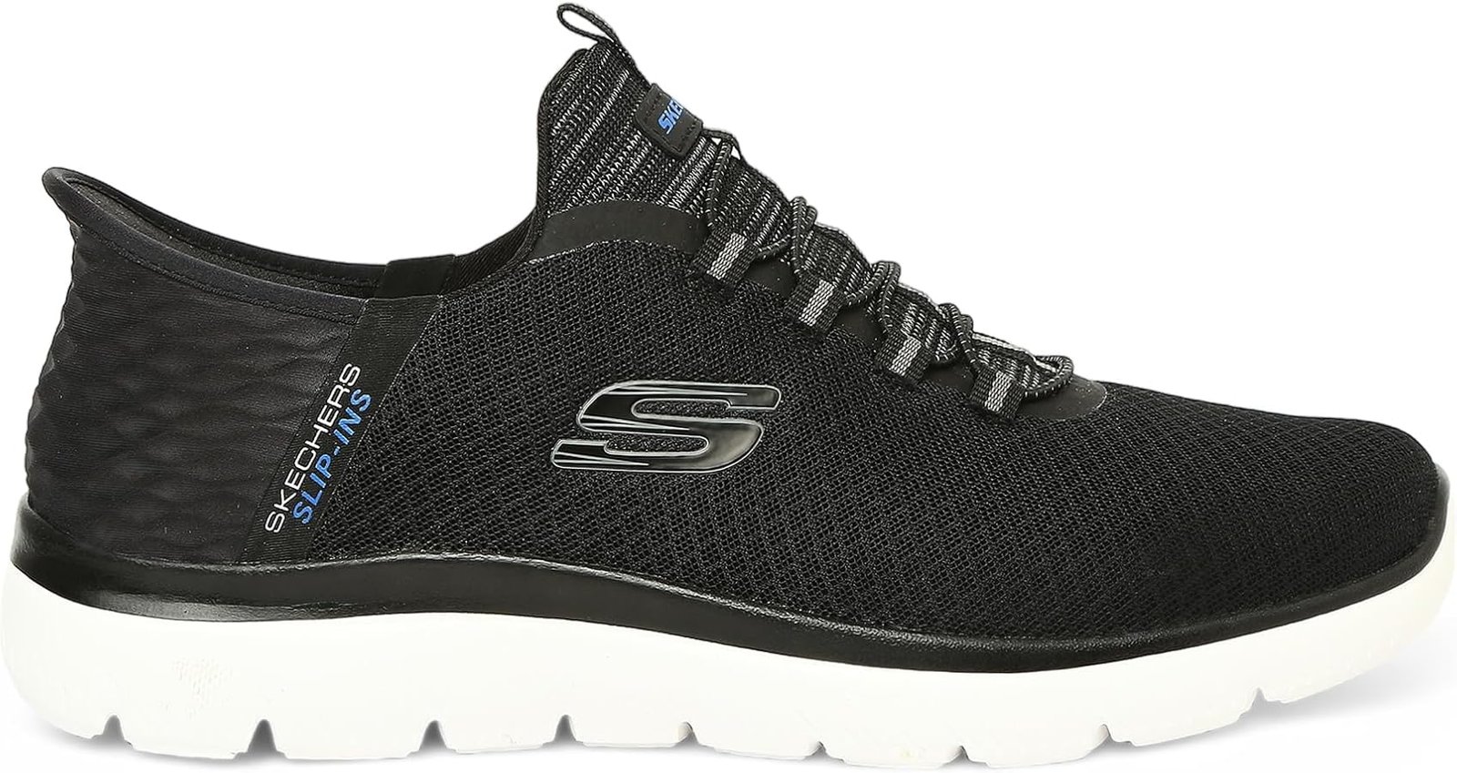 Men Skechers Taupe Shoes Comfort Slip ins Fixed lace mesh cushion AirCool - Image 6