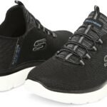 Men Skechers Taupe Shoes Comfort Slip ins Fixed lace mesh cushion AirCool