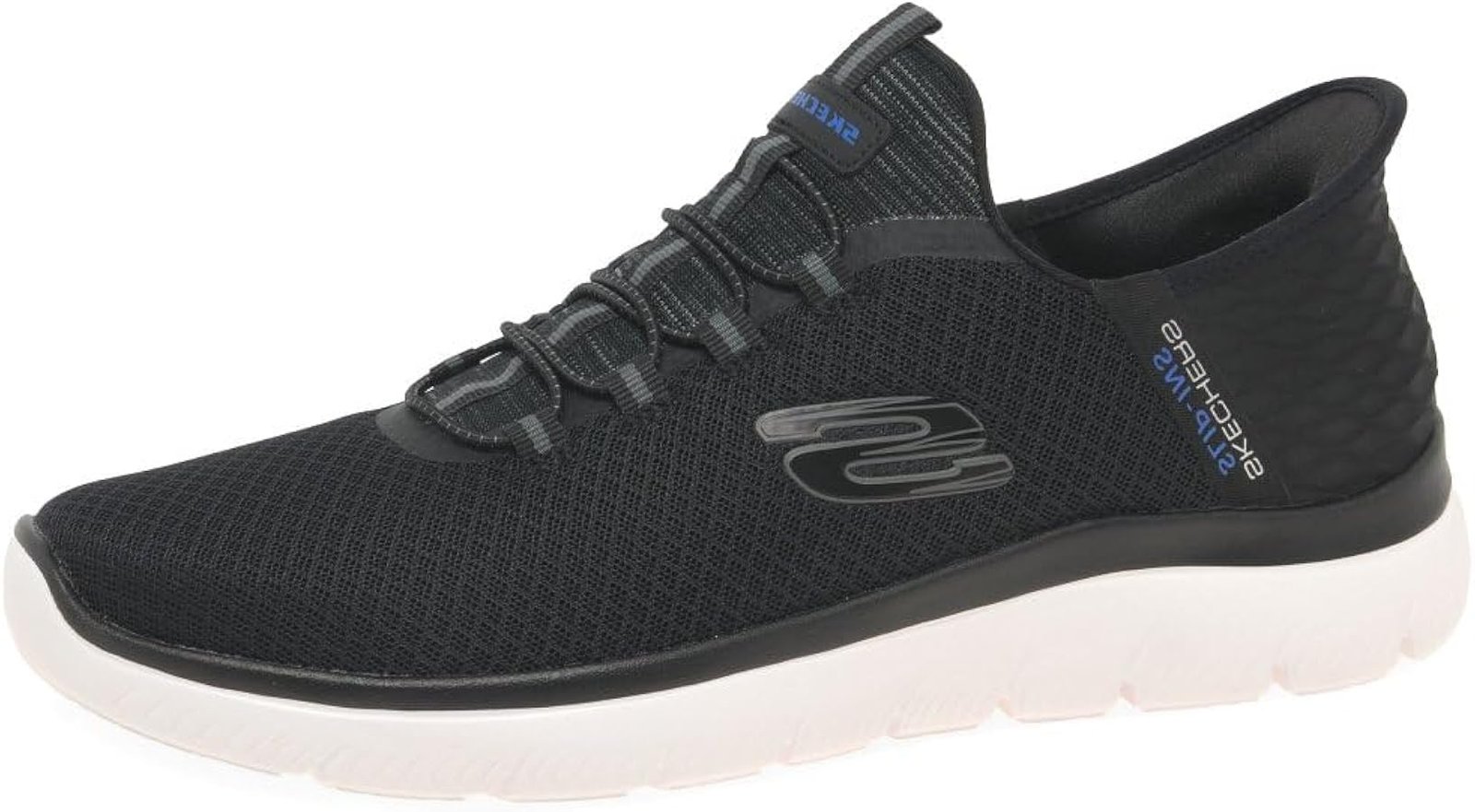 Men Skechers Taupe Shoes Comfort Slip ins Fixed lace mesh cushion AirCool - Image 9