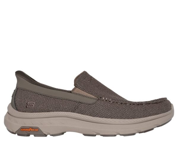 Skechers Pollard-Wilfred Slip-Ins Taupe Men Casual Lifestyle Shoes - Image 7