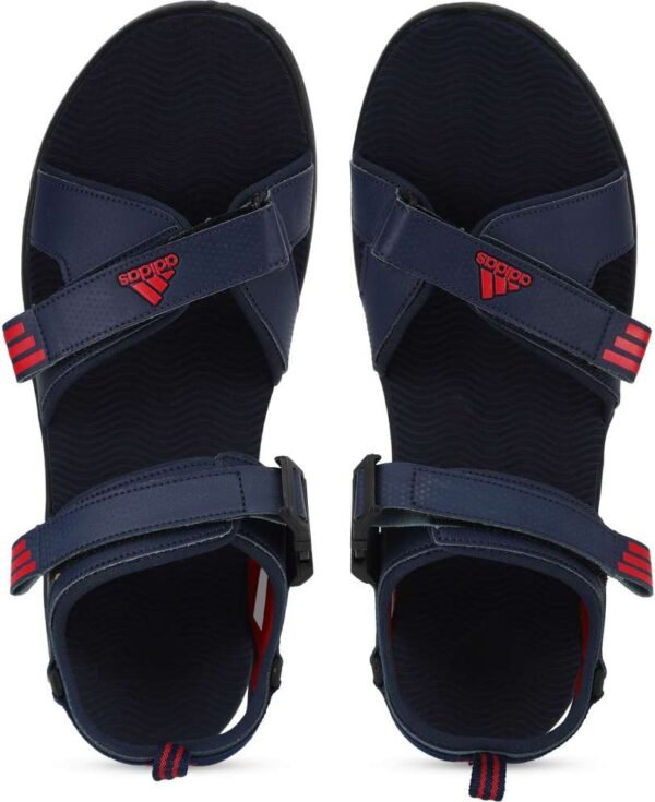 ADIDAS Men Navy Blue Textured Yanet Sports Sandals - Image 2