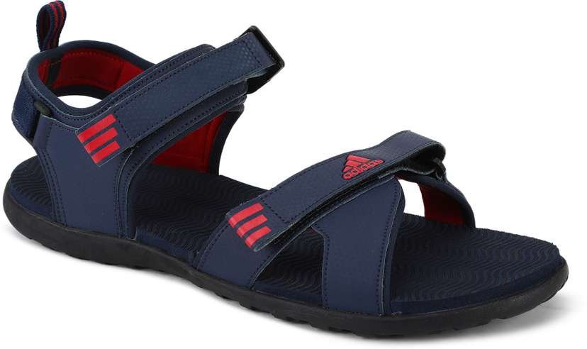 ADIDAS Men Navy Blue Textured Yanet Sports Sandals - Image 3