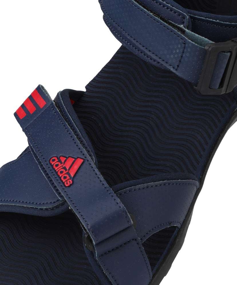 ADIDAS Men Navy Blue Textured Yanet Sports Sandals - Image 4