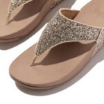 FitFlop Women's Lulu Glitter Toe-Post Sandals