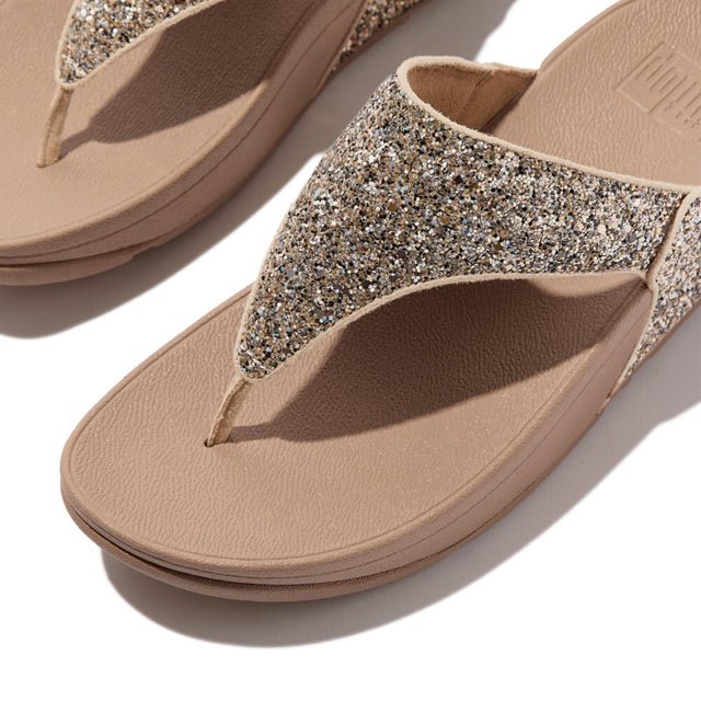 FitFlop Women's Lulu Glitter Toe-Post Sandals - Image 4