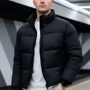 Mens - Puffer Jacket (Full Sleeves) - Black