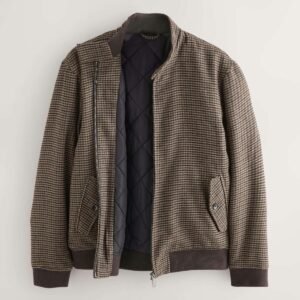 Next REGULAR FIT - DOGSTOOTH CHECK HARRINGTON - Light jacket