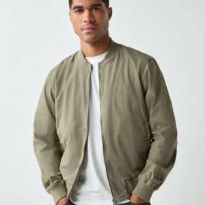 Next Khaki Green Casual Bomber Jacket