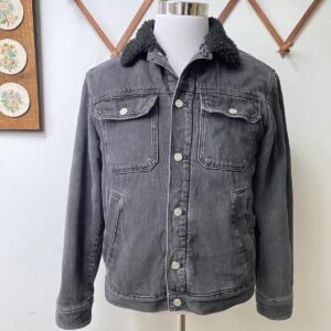 NEXT Sherpa Lined Denim Trucker Jacket