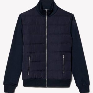 Burton Navy Funnel Neck Quilted Hybrid Jacket