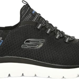 Men Skechers Shoes Comfort Slip ins Fixed lace mesh cushion AirCool