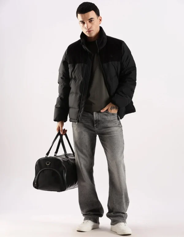 Calvin Klein Jeans Solid Regular Fit Polyester Jacket - Image 3