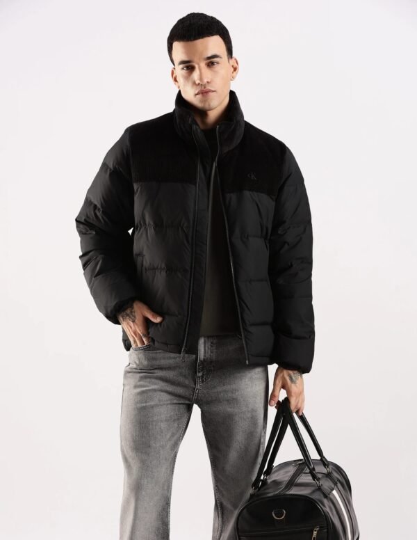 Calvin Klein Jeans Solid Regular Fit Polyester Jacket