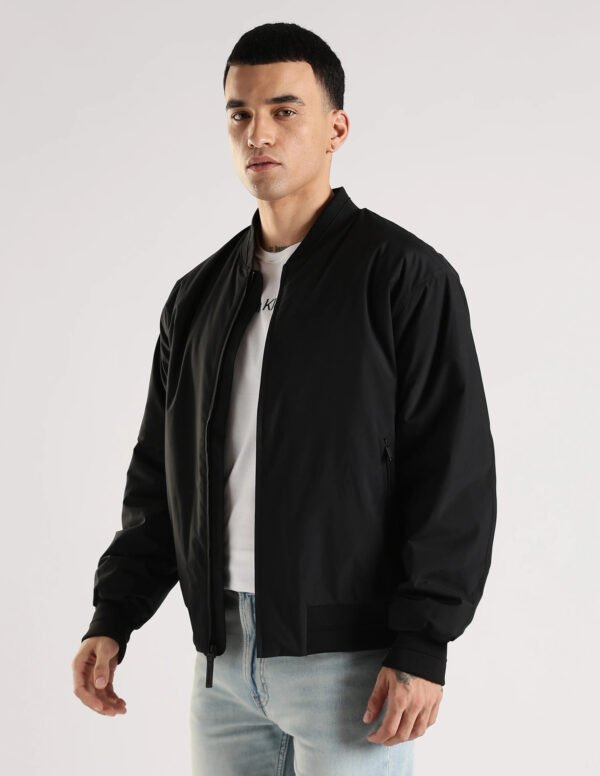 Calvin Klein Jeans Solid Regular Fit Polyester Jacket - Image 4